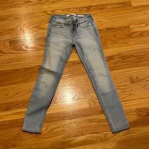 Hollister Low Rise Skinny Light Wash Jeans